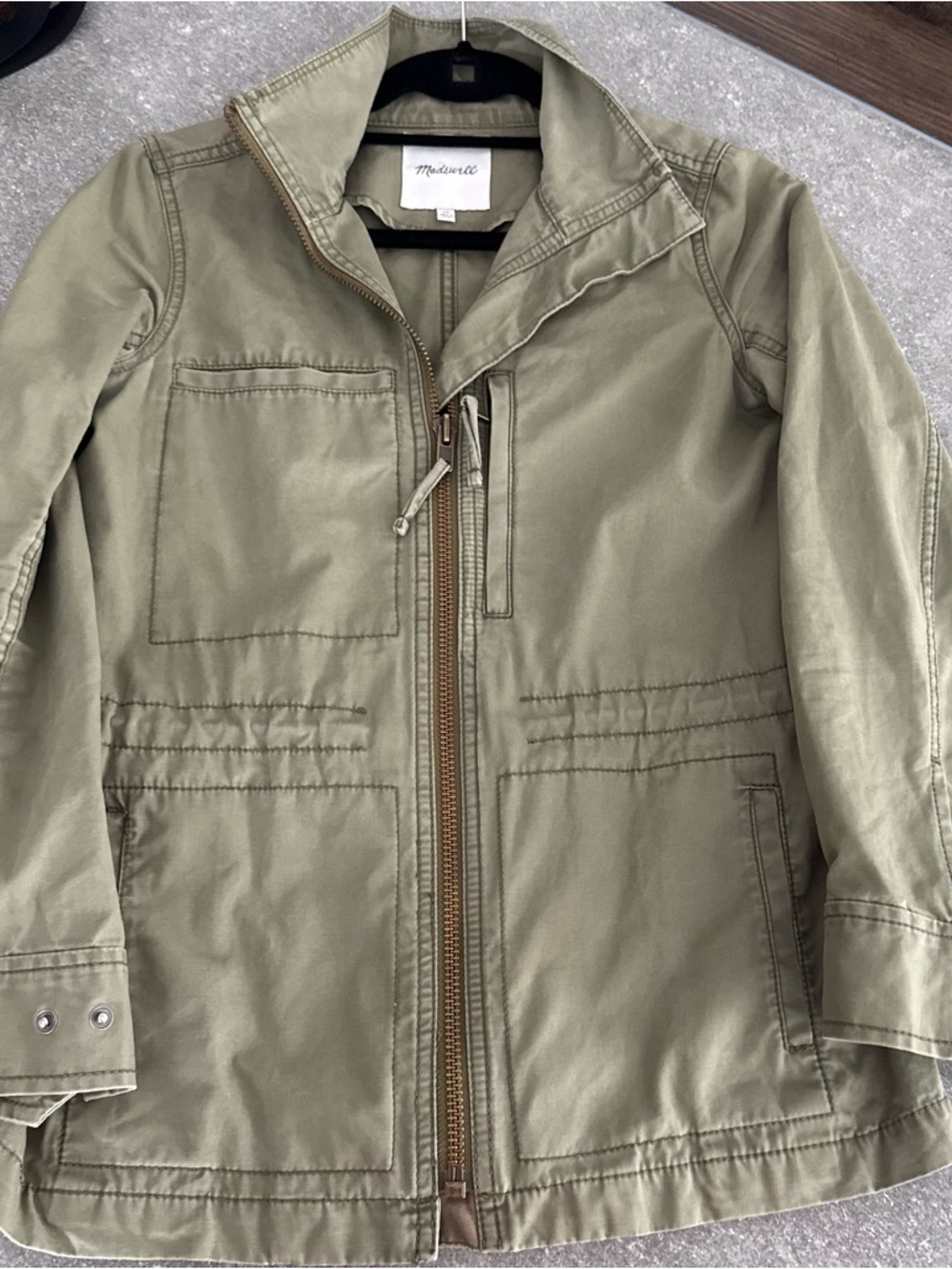 Madewell Olive Green Utility Jacket | Good Condition | Size XS Great - Picture 2 of 5